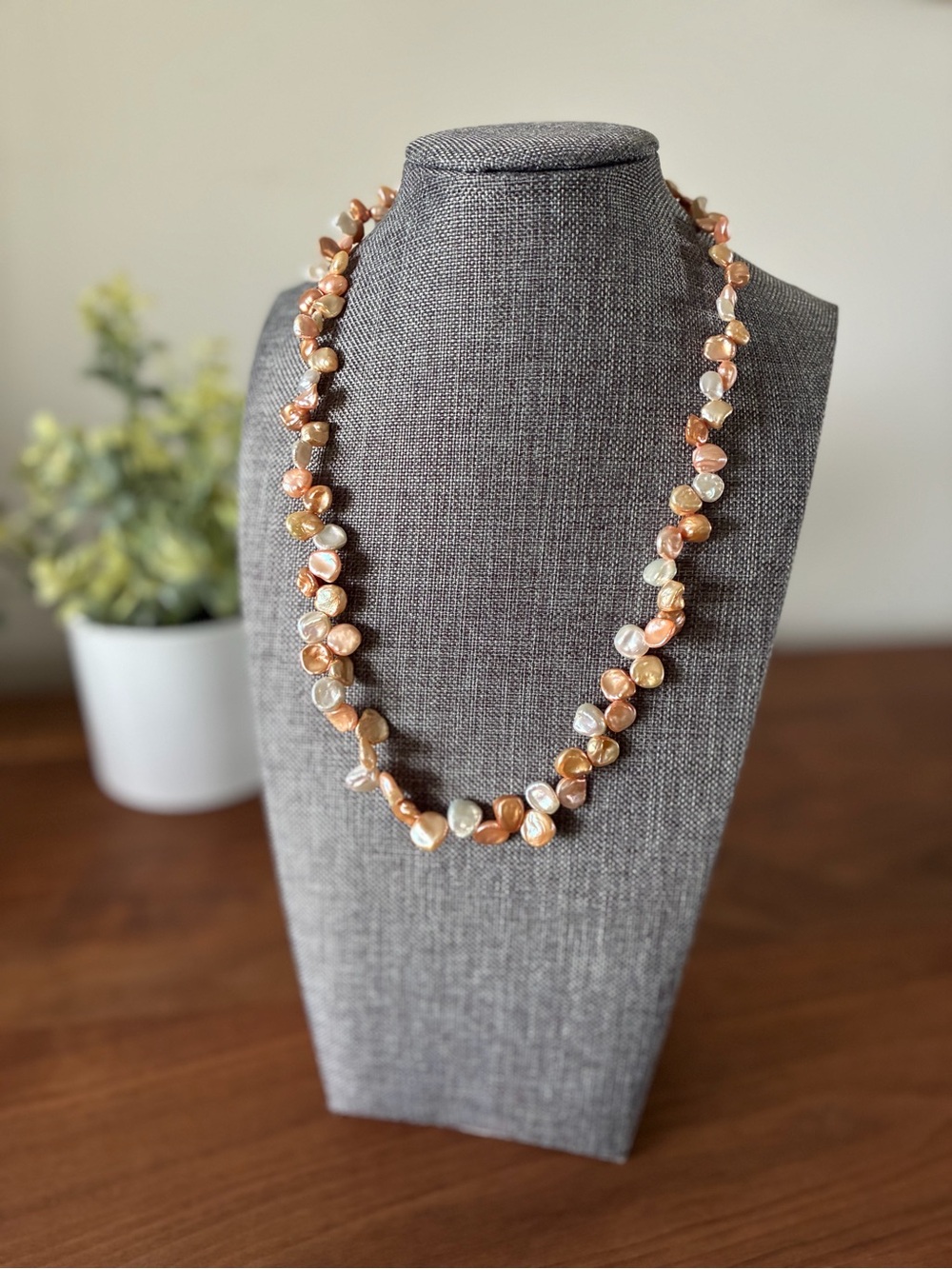 Honora Cultured Petal Keshi Pearl Necklace - 19” Long With Sterling Clasp